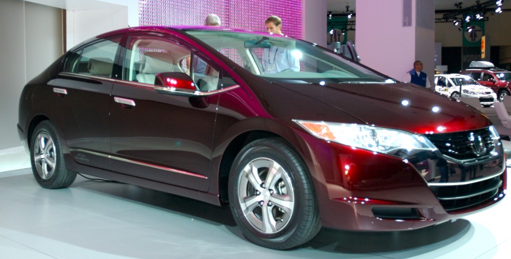 The Honda FCX Clarity electric car offers 5-minute refueling times and long range in a full function large sedan.