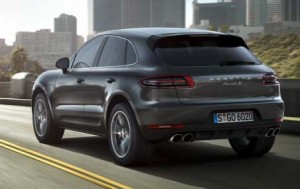 2014 Porsche Macan rear view.