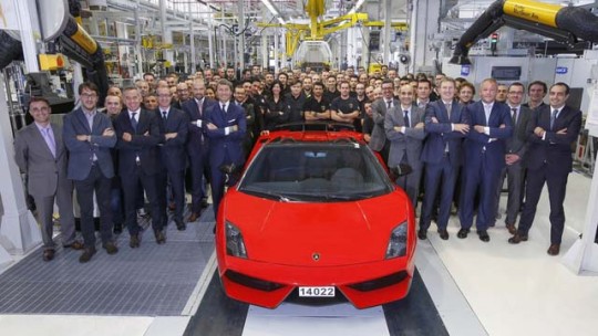 End of production for the Lamborghini Gallardo.