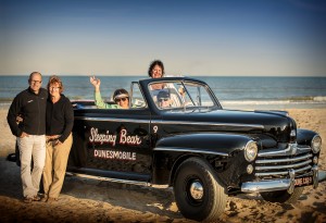 Frank Hagerty with his Family and Dunesmobile number 9.