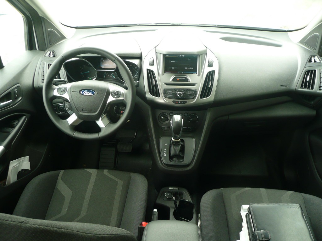 Comfortable car-like cockpit is similar to that in the Ford Focus and C-Max.