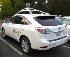 Google's Lexus RX 450h automated vehicle.