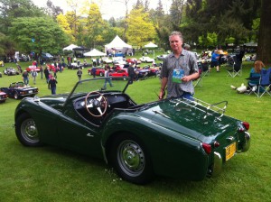 Richard Lester's 1959 TR3A won 1st in class at the 2015 Vancouver ABFM.