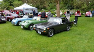 Ian Weverink works on his 1970 MG Midget in preparation for the 2015 Vancouver ABFM.