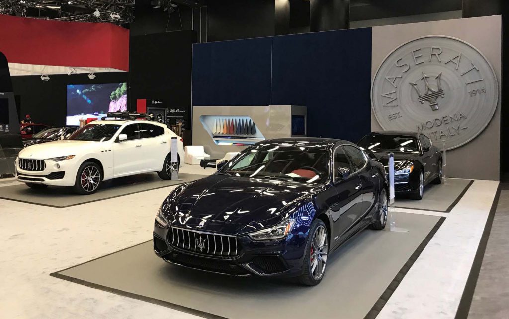 Maserati North America Stand at Montréal Auto Show 2018. Photo: courtesy Maserati Canada.