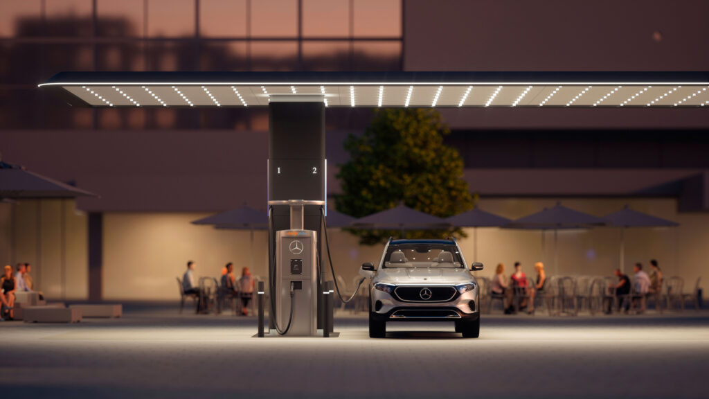 Mercedes-Benz to launch global branded high-power charging network, starting in North America. Photo courtesy Mercedes-Benz.