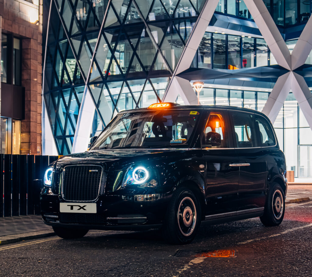 London Electric Vehicle Company's TX electric cab. Photo: Georgie Moore, courtesy LEVC.