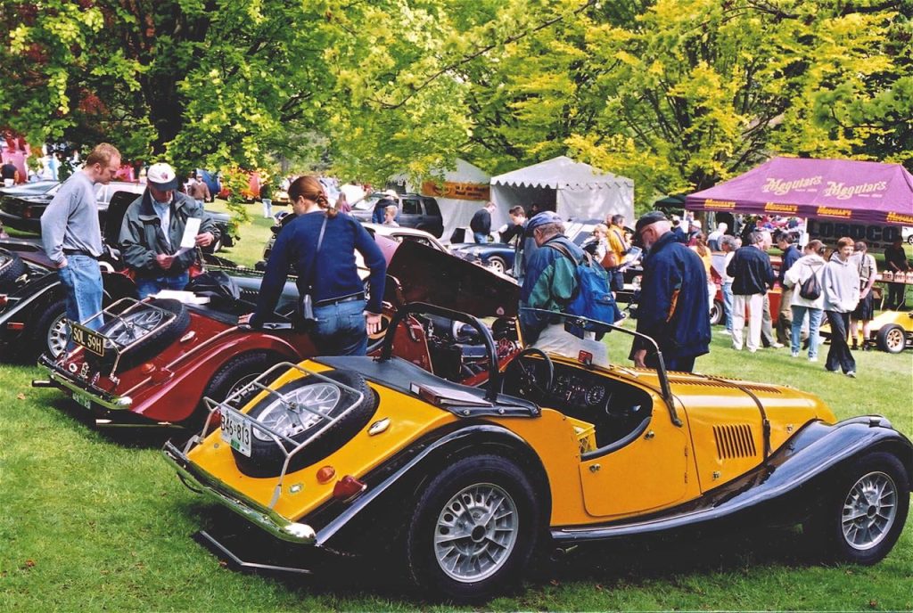 Morgan Plus 4 Every year, the Vancouver ABFM at VanDusen Garden features a beautiful array of classic Morgans. Photo: Michael Stockdale.